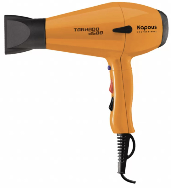 Фен Kapous профессиональный "Tornado 2500" оранжевый