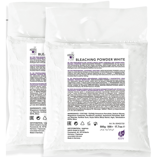 KEEN Блондирующий порошок 2*500г белый в коробке