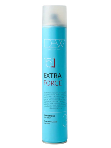 DEW PROFESSIONAL FORCE Лак экстрасильный (Голубой) 500мл