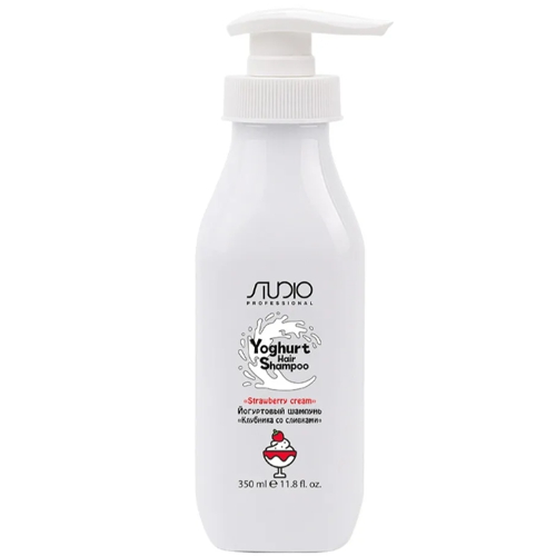 Studio Йогуртовый шампунь для волос «Клубника со сливками», 350мл