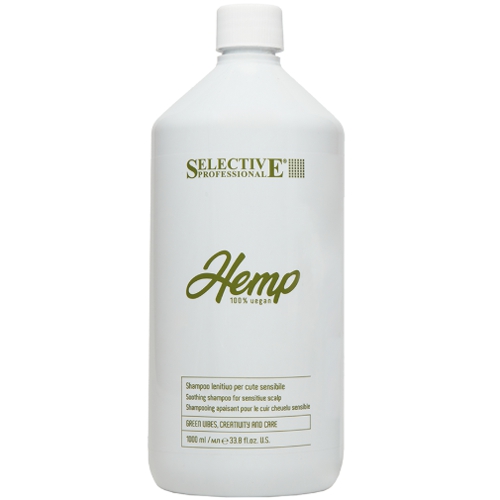 SELECTIVE HEMP Успокаивающий шампунь для чувств кожи головы, 1000мл