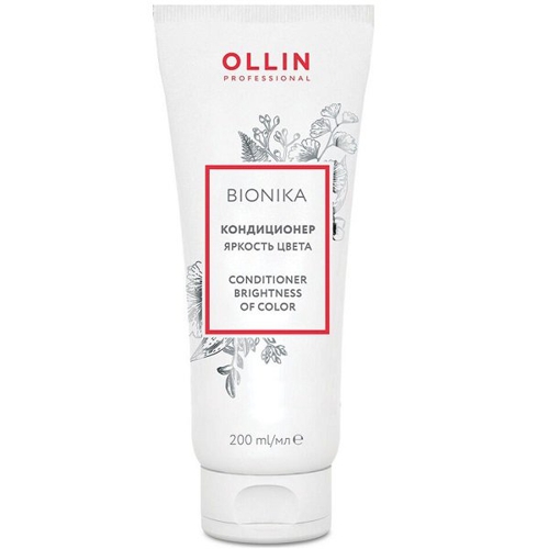 OLLIN BioNika Кондиционер  для окрашенных волос «Яркость цвета» 200мл