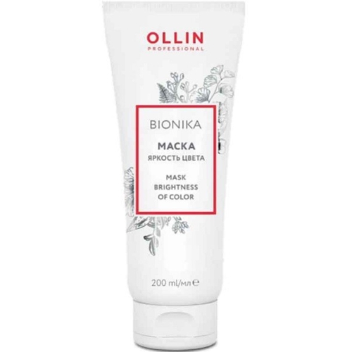 OLLIN BioNika Маска  для окрашенных волос «Яркость цвета» 200мл