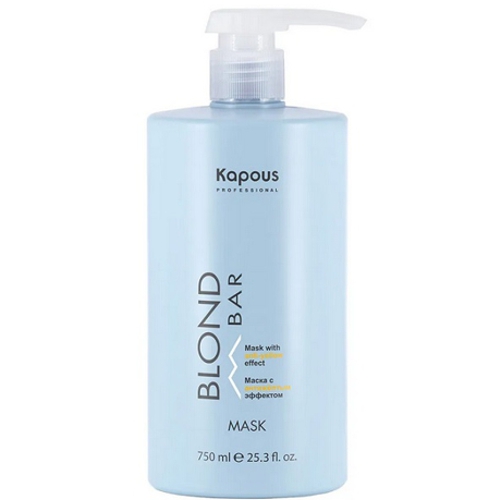 Kapous Маска с антижелтым эффектом "Blond Bar" 750мл