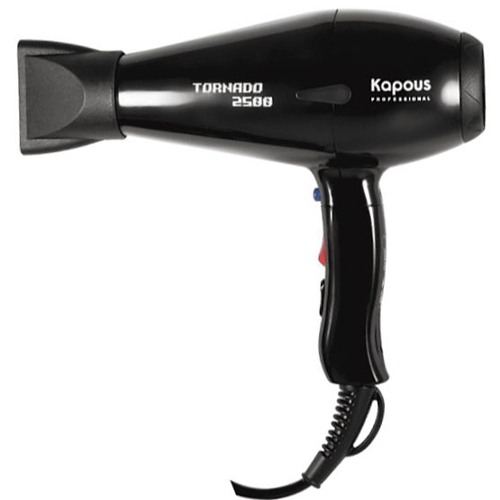 Фен Kapous профессиональный "Tornado 2500" черный