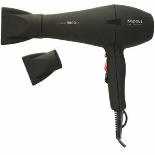 Фен Kapous профессиональный "Turbo 3800ST" черный